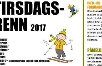 Elektronisk påmelding - tirsdagsrennene