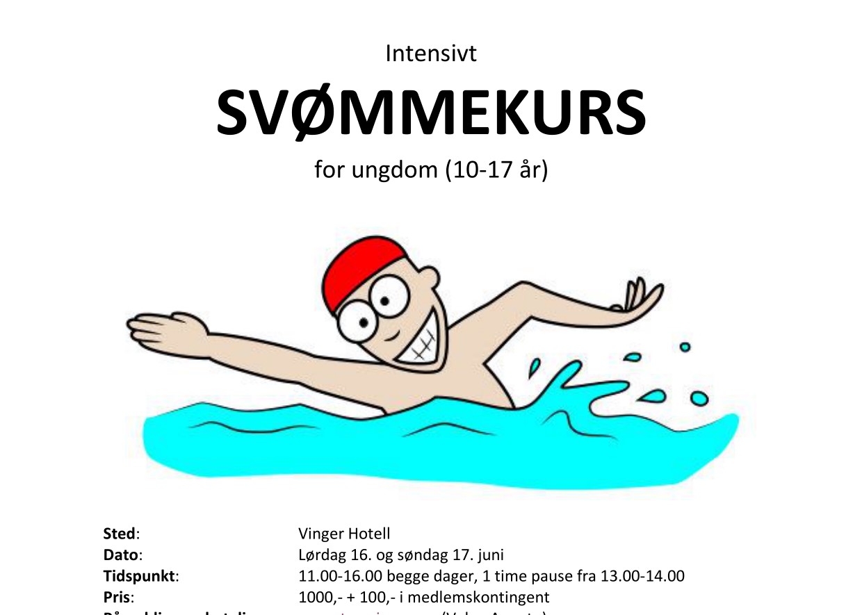 Intensivt svømmekurs for ungdom