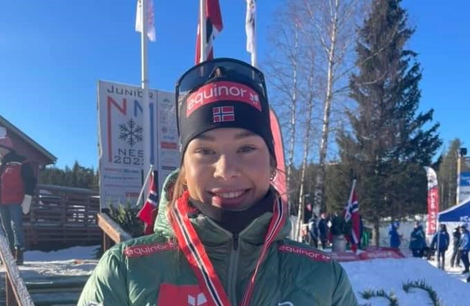Anna Heggen juniornorgesmester for kvinner 19/20 år på 15 km fristil!!!