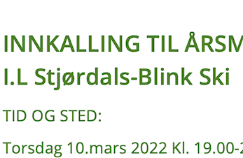 Årsmøte - I.L. Stjørdals-Blink - Ski