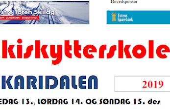 Invitasjon og program til skiskytterskole