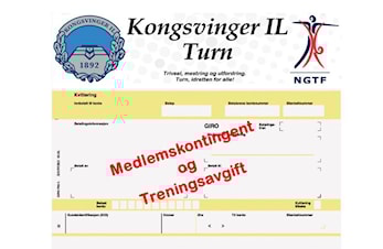 Betaling av medlemskontingent og treningsavgift for vårsemesteret