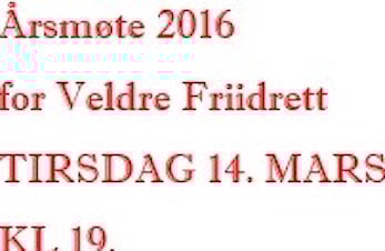 Årsmøte 2016