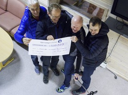 Rulleskiprosjektet får 1 mill frå Gjensidigestiftelsen!