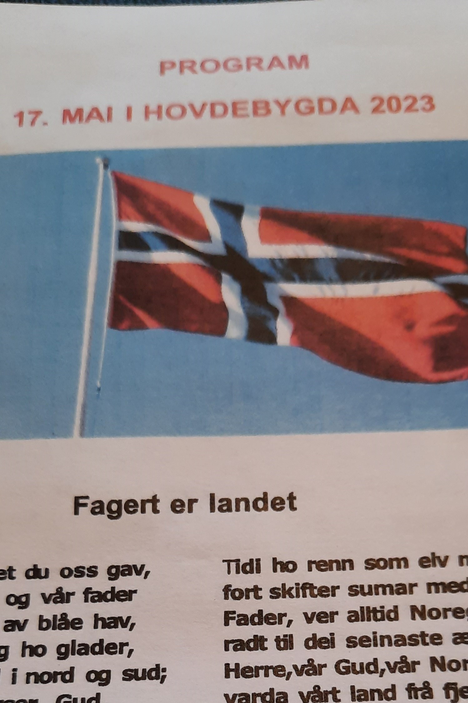 17. Mai. Delta i feiringa i Hovdebygda og bak HIL fana i folketoget.