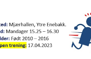 Friidrett for født 2010 - 2016 Åpen trening 17.04.2023