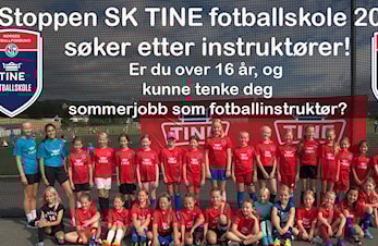 Stoppen SK TINE fotballskole 2023 søker etter instruktører!