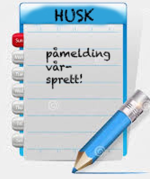HUSK PÅMELDING VÅRSPRETT!