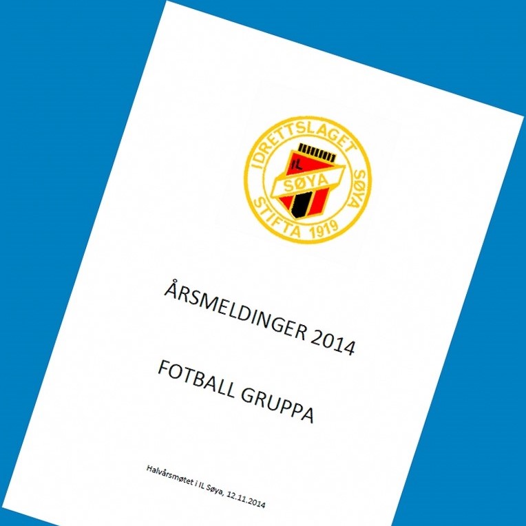 Årsmelding fra fotballgruppa