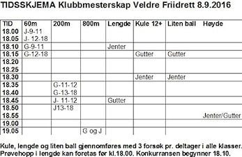 Klubbmesterskap 2016