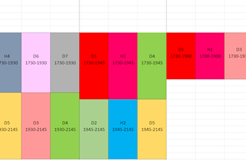 Treningsoversikt sesongen 2022-2023 / Training Schedule season 2022-2023