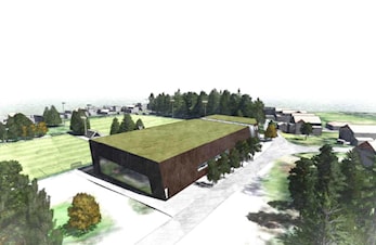 Korsvoll flerbrukshall, forsamlingslokale og barnehage