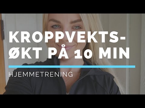 TRENING // Hjemmetrening! 6 øvelser på 10 minutter - hvor mange runder vil du kjøre?