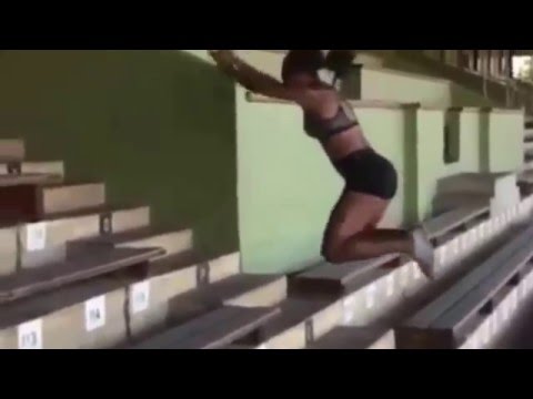Incredible stair jumps by Ezinne Okparaebo
