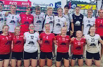 Super innsats i NM beach håndball