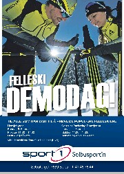 Demonstrasjon av felle-ski 5.februar ved Hersjøhytta