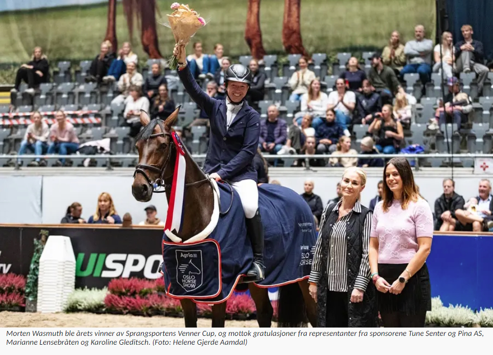 Cupvinnerne hedret under Agria Oslo Horse Show