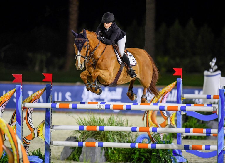Ingrid Gjelsten and VDL Edgar M score their first California win in $117,000 TALUS CSI3* Grand Prix