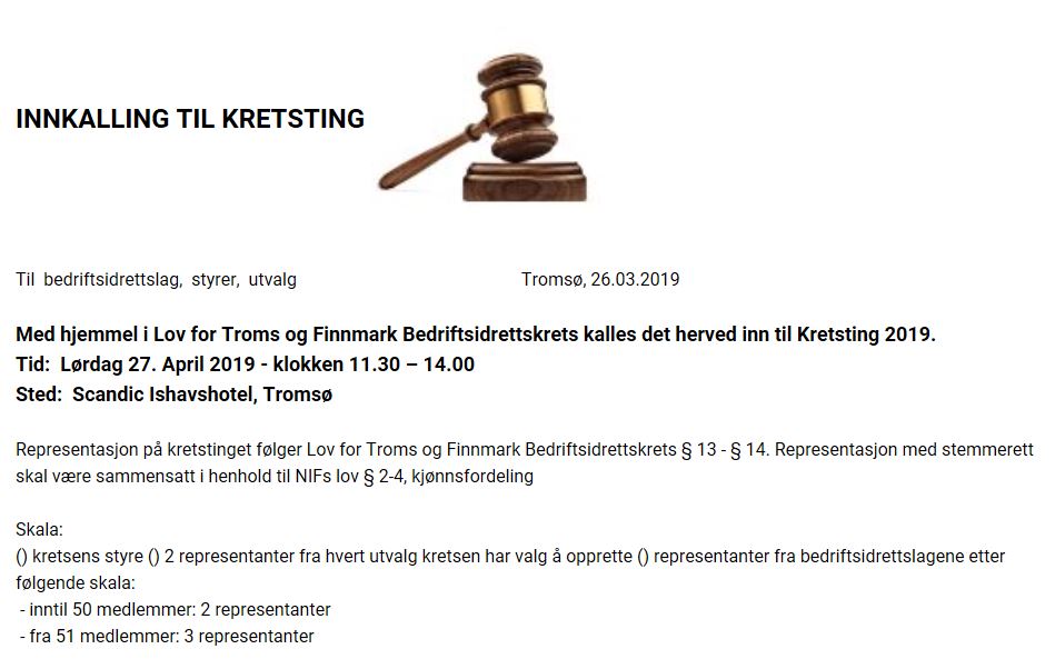 Kretsting 2019