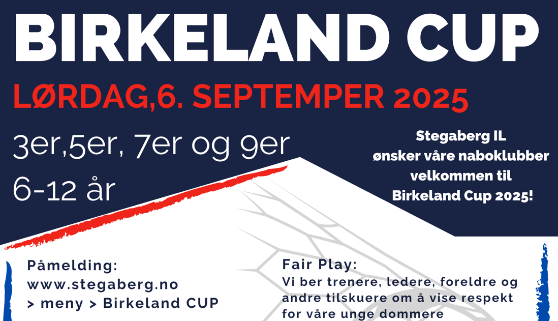 Velkommen til Birkeland Cup 2025 (6. september)