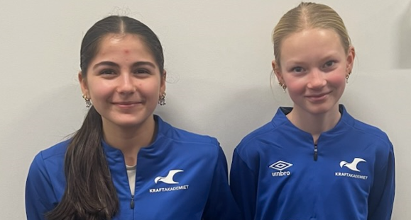 Ella, Athinat og Helen fra J13 på Rogalands kretslag!