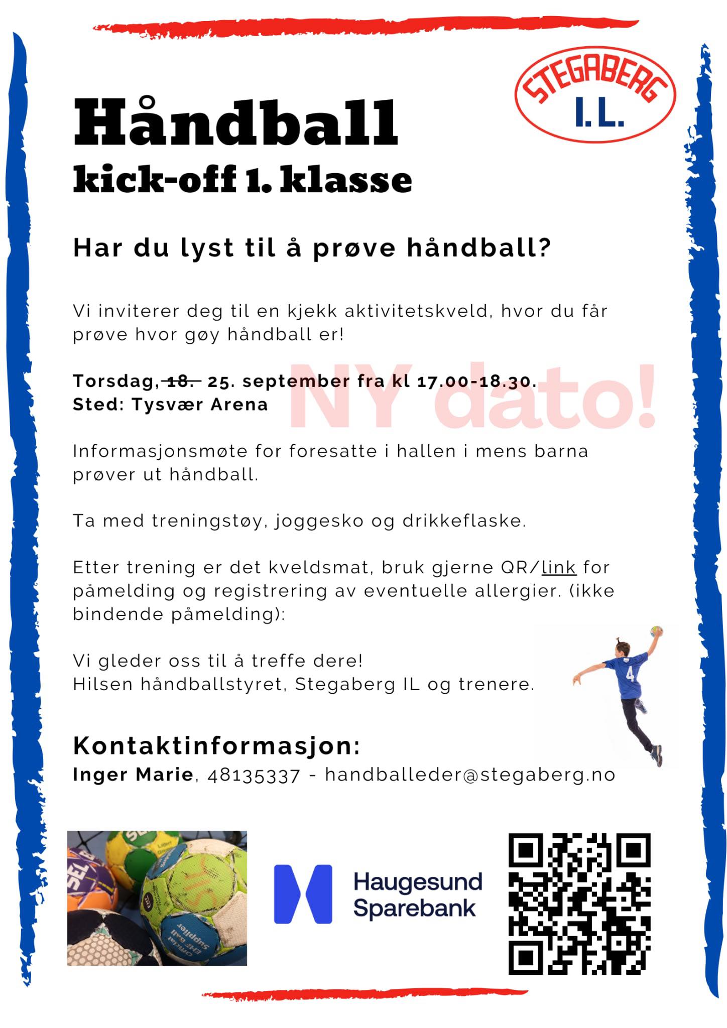 Image for Håndball kick-off. 1.klasse