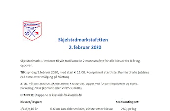 Skjelstadmarkstafetten 2. februar