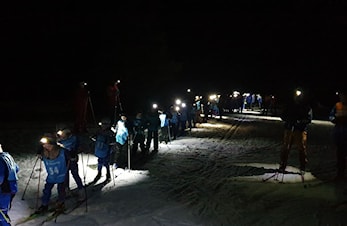 Eventyrstemning med hele 58 startende med hodelykt på klubbrenn