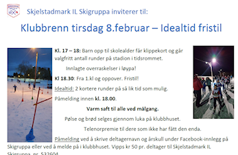 Klubbrenn nr 3 tirsdag 8. februar