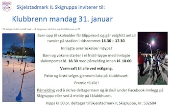 Klubbrenn nr 2. mandag 31. januar
