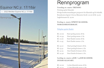 Norgescup junior i Grova 11-13. mars