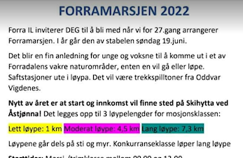 Forramarsjen 2022