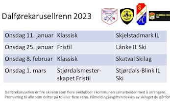 Velkommen på Dalførekarusellrenn 2023