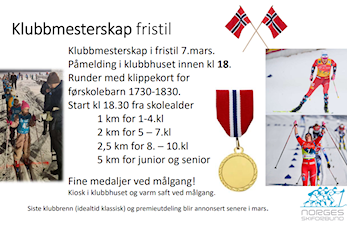 Klubbmesterskap 7.mars