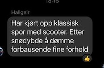 Skispor i lysløypa!