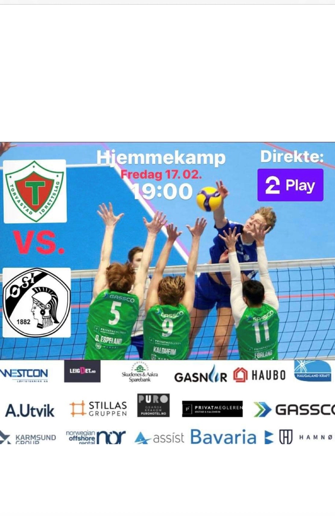 Volleyball - Velkommen på kamp!