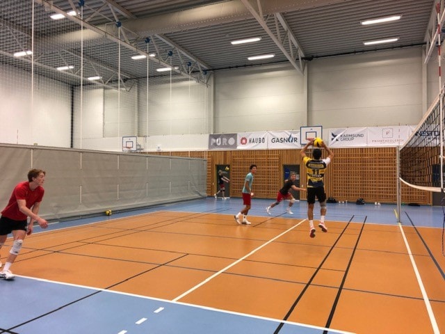 Background image for Volleyball - God stemning på trening i Torvastad Arena