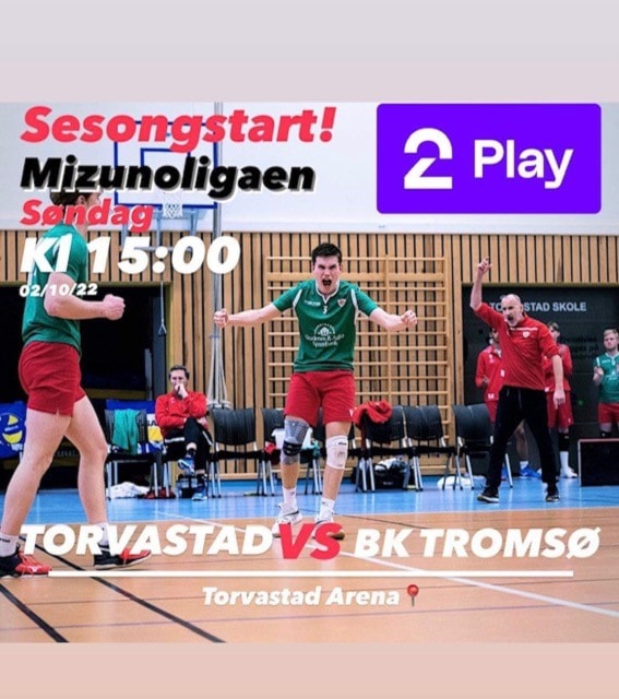 Background image for Volleyball - Torvastad - BK Tromsø sønd. 02.10.22 kl 15.00