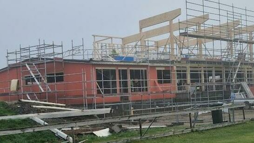 Klubbhuset tar form !