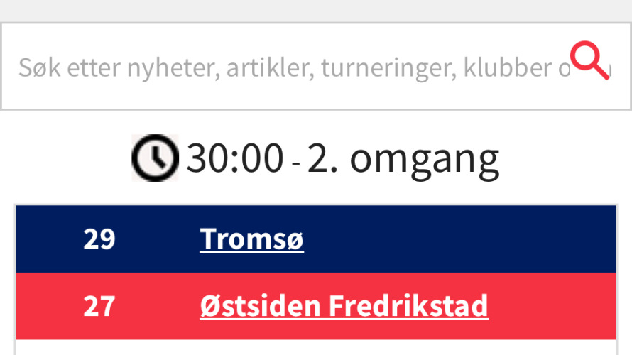 Bare nesten for Øssiadamene i dagens oppgjør