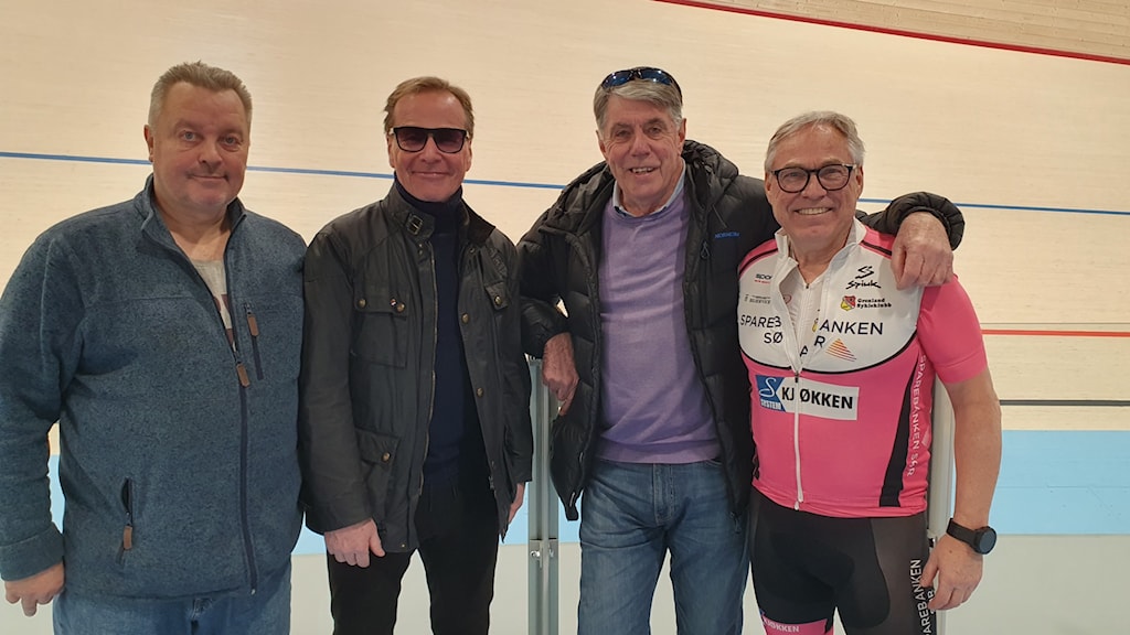 Tidligere mestere på banen: Rolf Morgan, Svein Langholm og Knut Knudsen