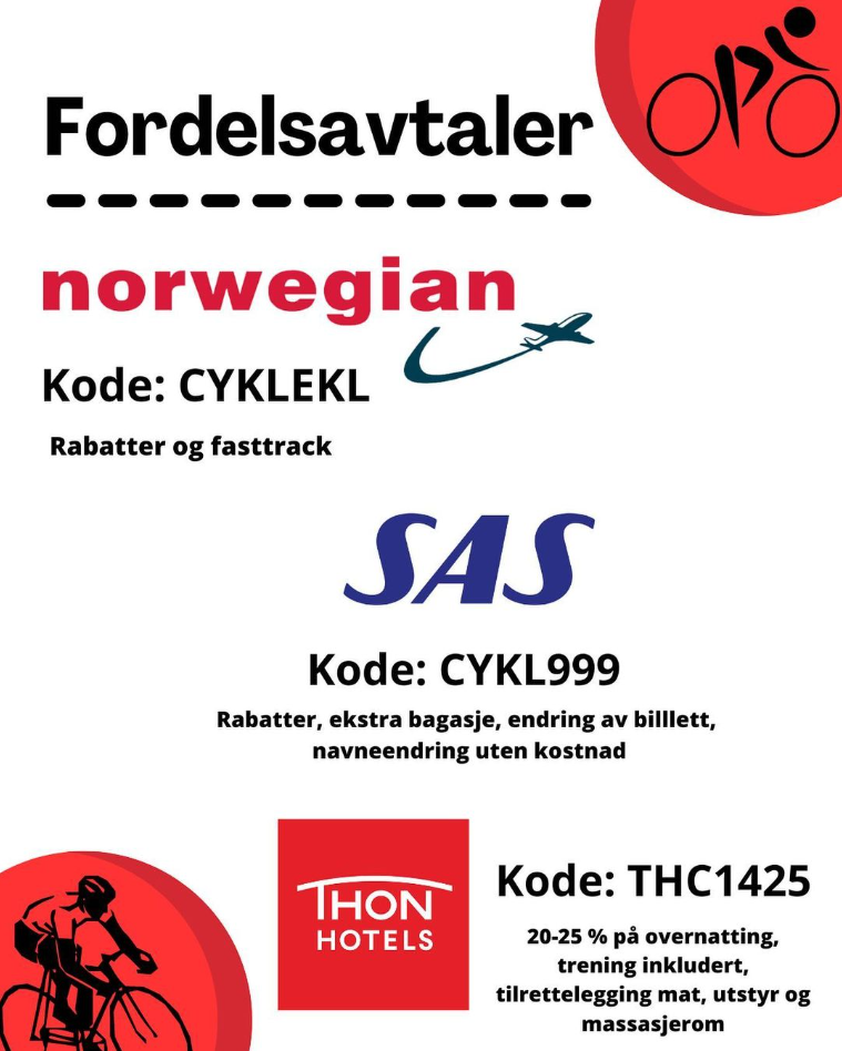 NCF fordelsavtaler