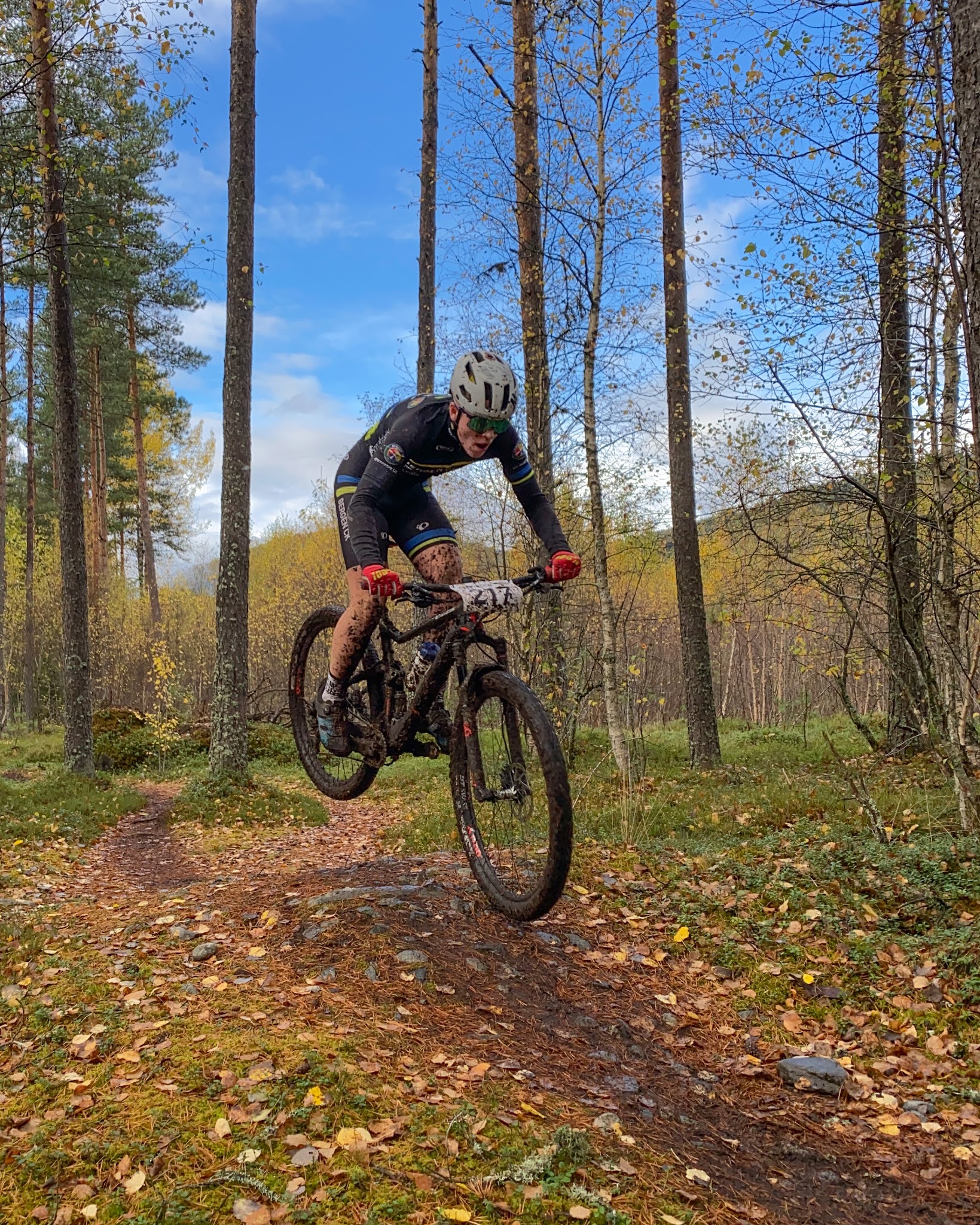 Flott sti-ritt i Bømoen i dag!