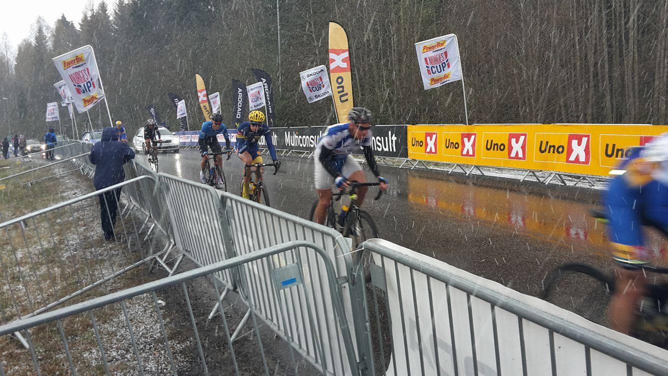 Fyrste helg med Noregscup - Vossevangen med solid innsats. Kjetil klinka til i snjostormen
