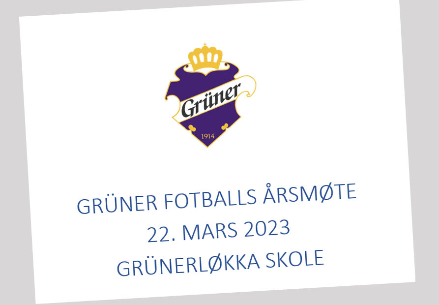 Årsmøte i Grüner fotball