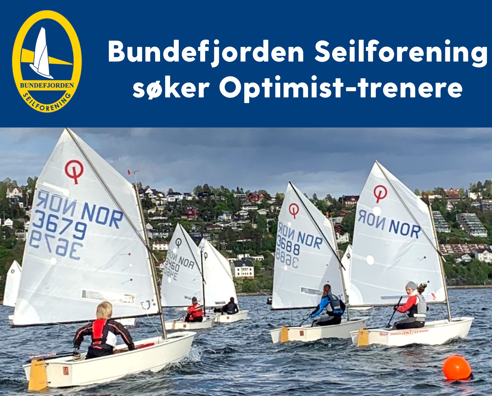 Vi søker trenere til Optimist-seilere