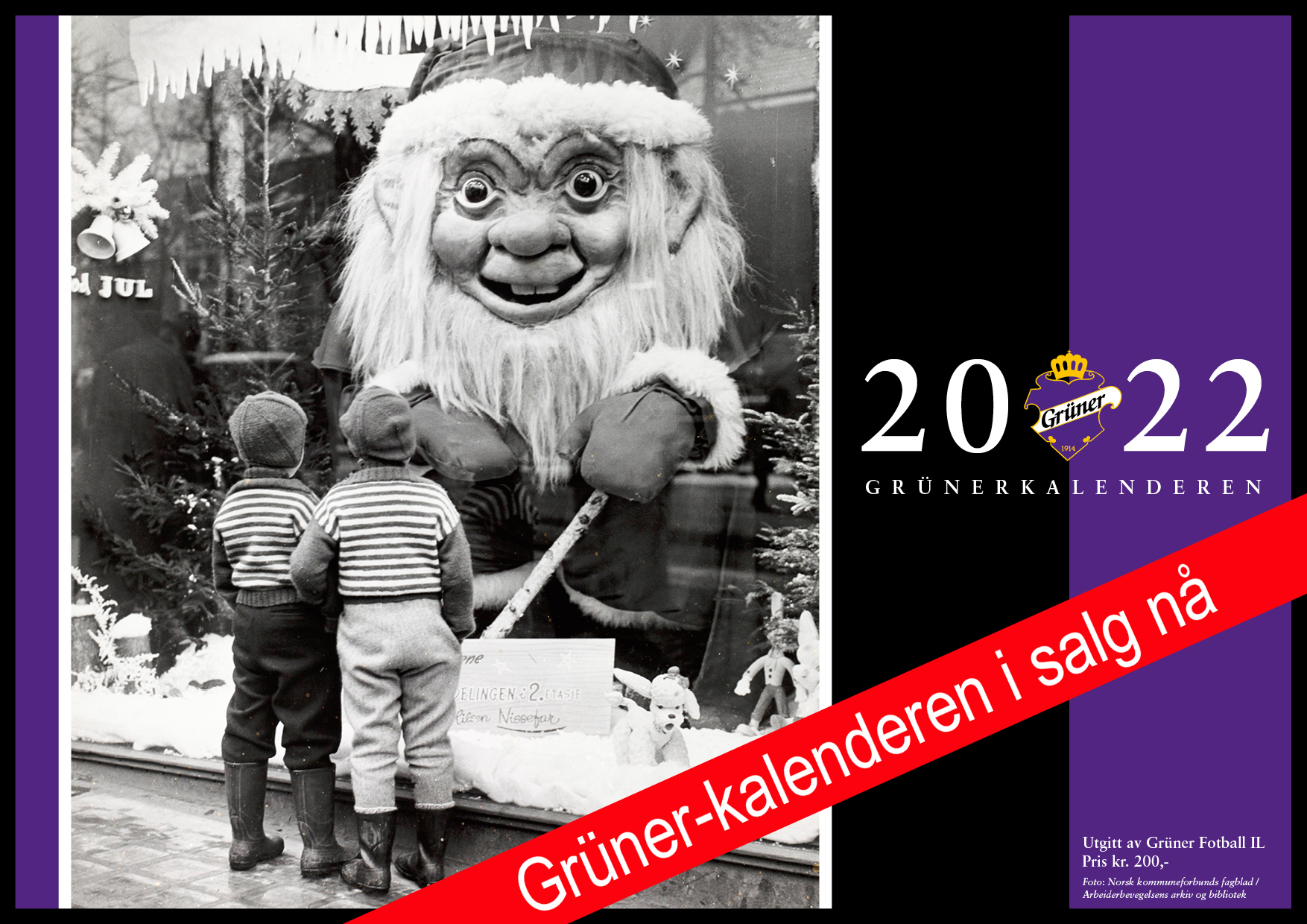 Grüner-kalenderen 2022 i salg
