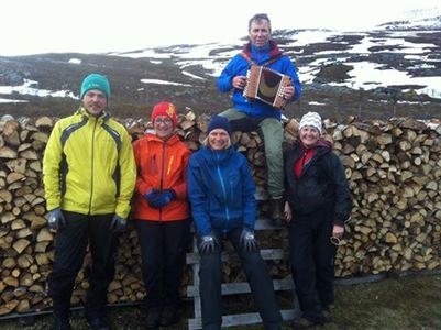 Spellemannslaget på jubileumsfeiring med TromsTurlag