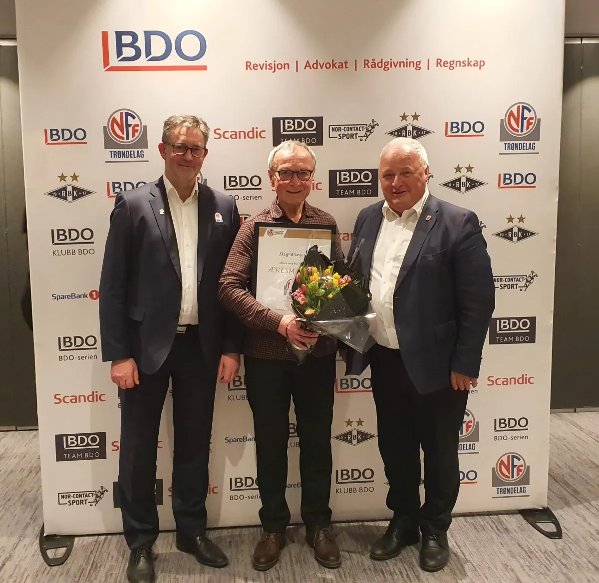 Stig Winsnes utnevnt til æresmedlem i NFF Trøndelag