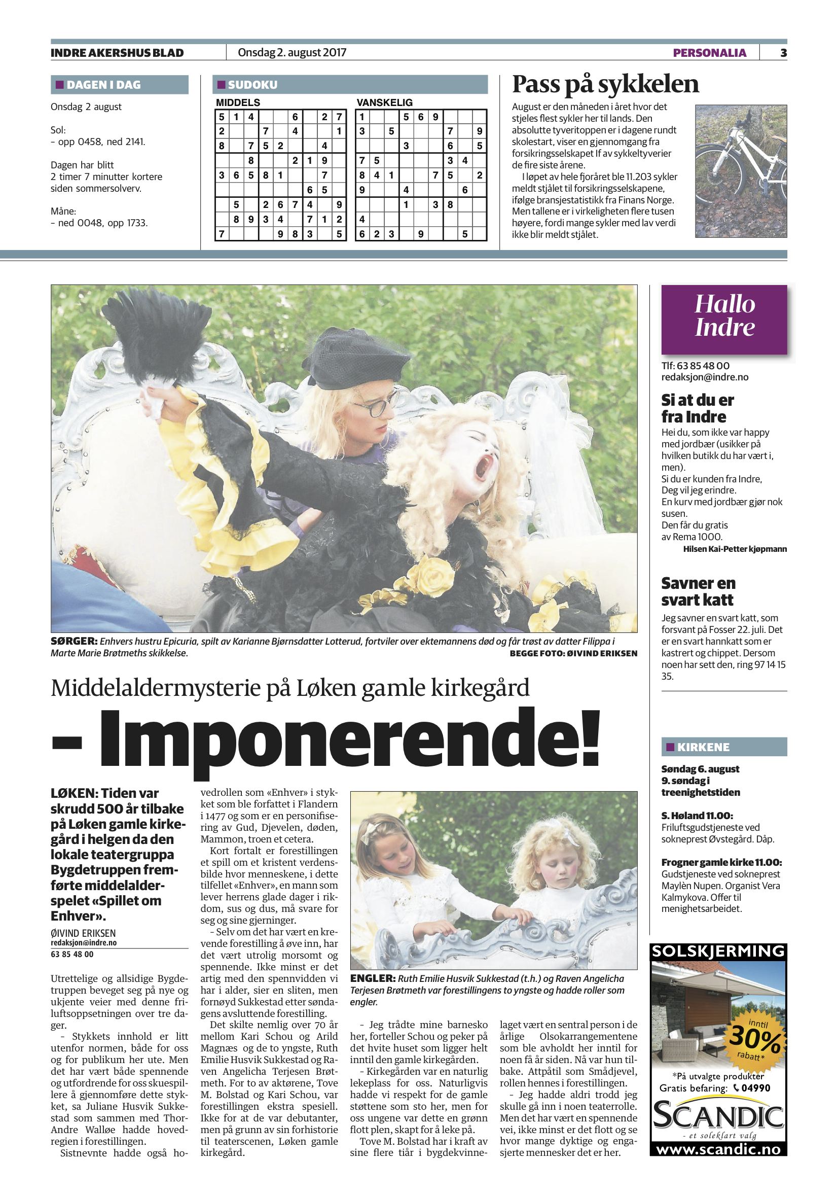Hyggelig omtale i Indre Akershus Blad